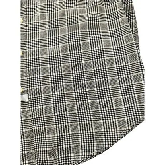POLO Ralph Lauren Plaid Button Down Short Sleeve Shirt Logo Men’s XL FLAW Preppy - Picture 7 of 16